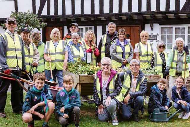 Some of the hard-working Stony Stratford in Bloom volunteers