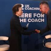 Lee received his award from Princess Anne
