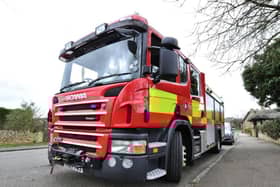 The fire was brought under control
