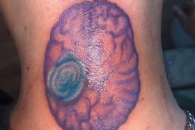 Harry's tattoo. Photo: Brain Tumour Research