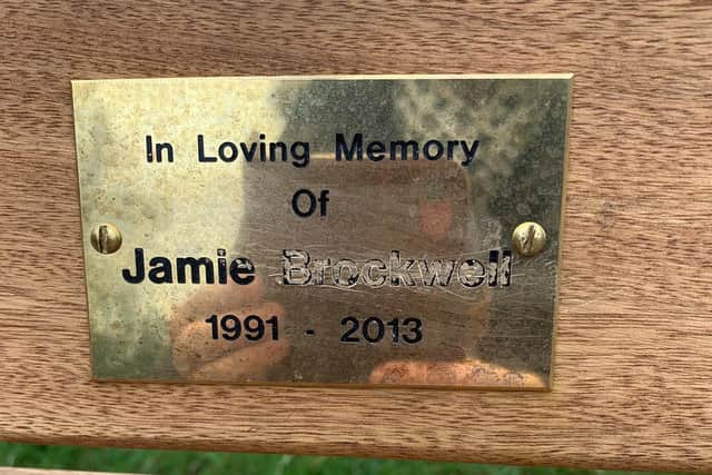 Jamie's last named has been scratched out - for the second time