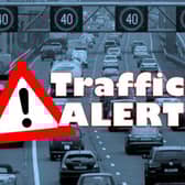 National Highways is reporting 12-mile tailbacks on the M1