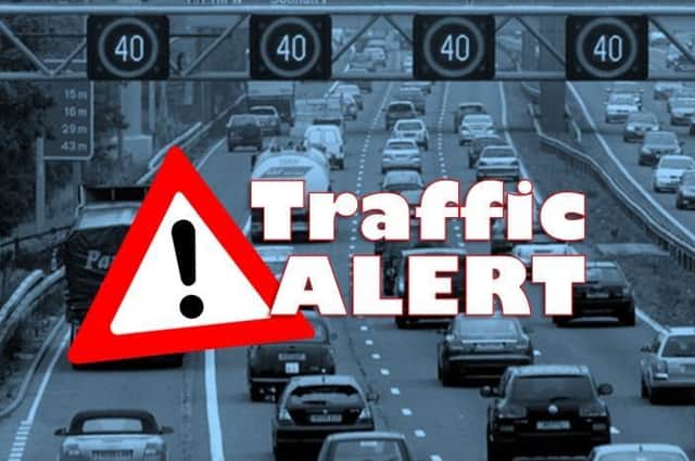 National Highways is reporting 12-mile tailbacks on the M1