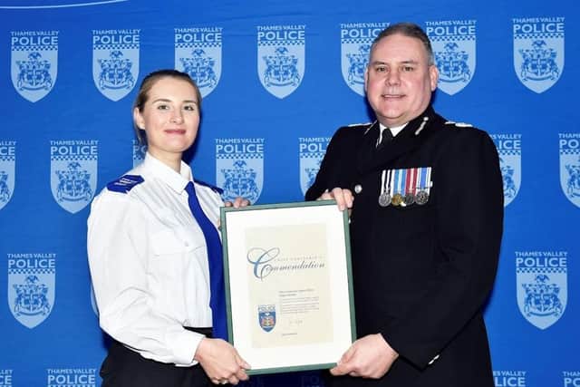 Police Community Support Officer Magda Molenda received a Chief Constable’s Commendation
