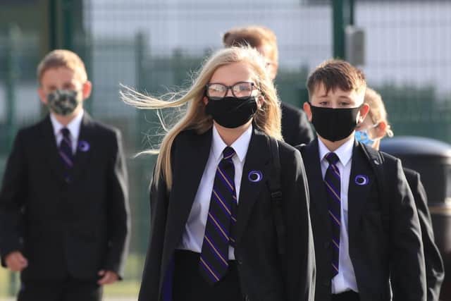 Pupils have to wear facemasks in communal areas of the school, between lessons