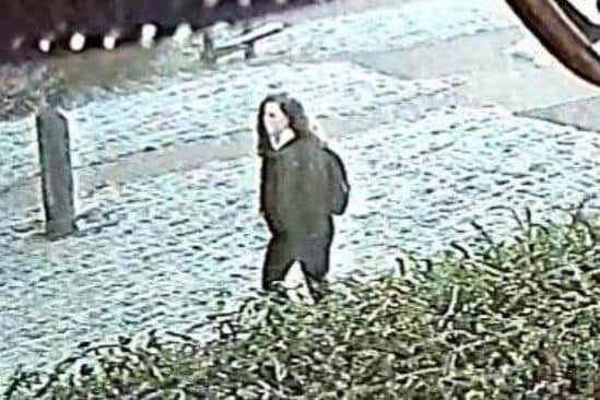 This CCTV image shows what Leah was wearing on the day she went missing