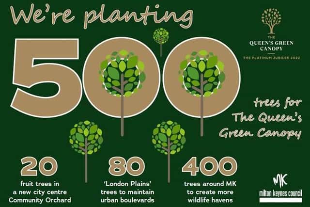 500 new trees will be planted in MK