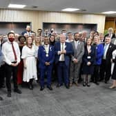 Councillors wore white ribbons to support the campaign