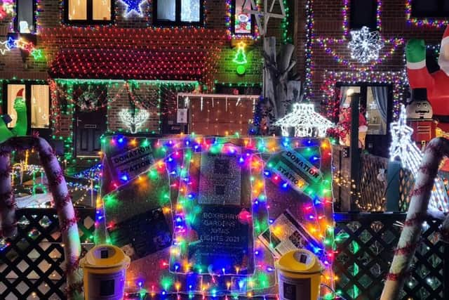 The Christmas lights display will be raising funds for the Winter Night Shelter Milton Keynes
