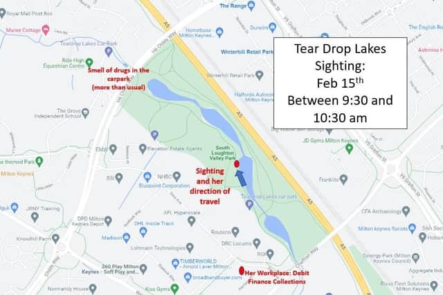 Details have emerged of potential Teardrop Lakes sighting