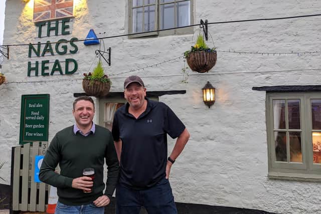 MP Ben Everitt at the Nags Head in Great Linford