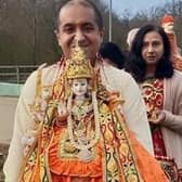 The Hindu community organised a celebration to mark the opening of the centre in Broughton