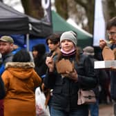 The Vegan Market at Bletchley's Queensway drew a good turnout on Saturday (8/1): Photos by Jane Russell