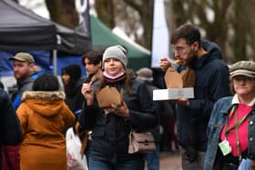 The Vegan Market at Bletchley's Queensway drew a good turnout on Saturday (8/1): Photos by Jane Russell