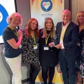 Tamsin, pictured far left,  with members of the Children’s Alliance who have worked on the research paper