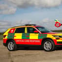 The helicopter and one of the charity's Critical Care Response cars