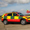 The helicopter and one of the charity's Critical Care Response cars