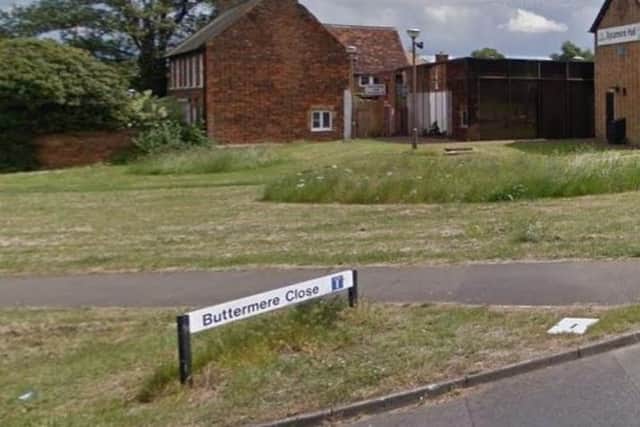 The incident happened in Buttermere Close, Bletchley