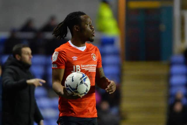 Hatters defender Peter Kioso - pic: Gareth Owen