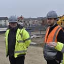 MK Council leader Pete Marland at the new Fairfields site