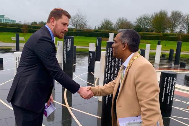 Labour members joined the Milton Keynes Mayor, Cllr Mohammed Khan at the MK Rose to mark Holocaust Memorial Day