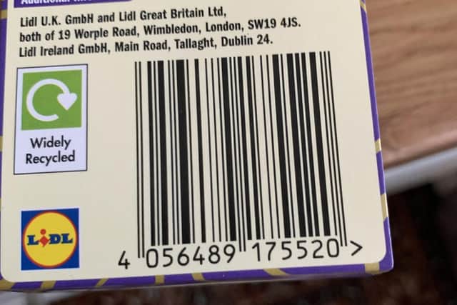 Lidl's barcodes and bigger and quicker to scan