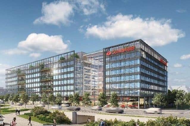 Santander's new corporate headquarters are under construction in CMK