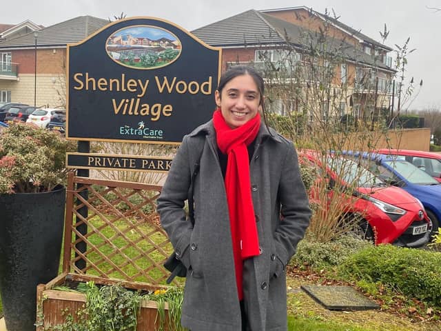 Shanika Mahendran,  Labour community campaigner at Shenley Wood retirement village