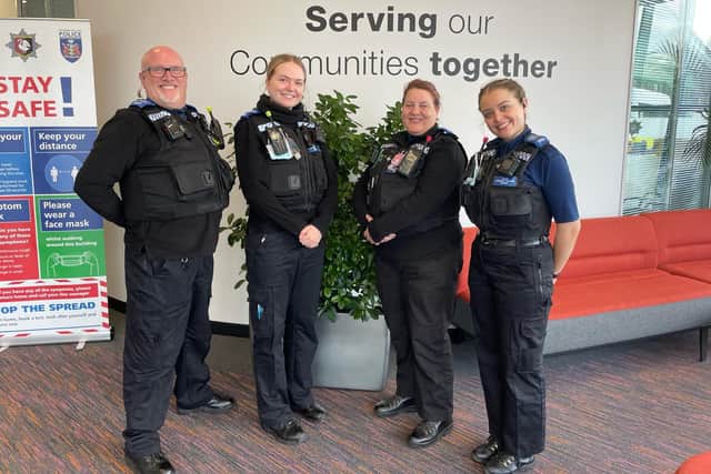 PCSOs J Bailey,  L Bailey, Beare and Allan saved a man's life in Milton Keynes