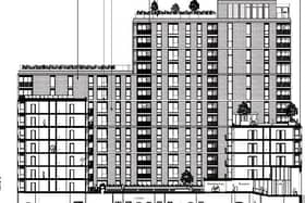 This was the artists' impression of the flats on the planning application