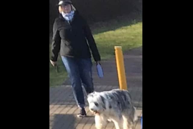Do you recognise this woman - or the dog?