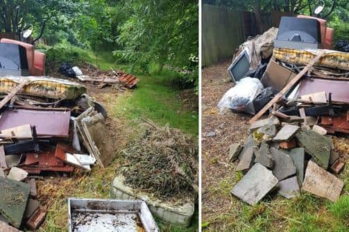 The pile of rubbish led to a large fine for this MK resident