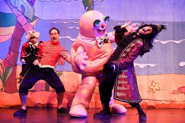 The panto featured Mr Blobby
