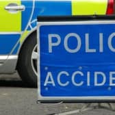 Police accident editorial image