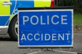 Police accident editorial image