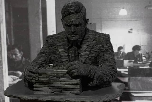 The Alan Turing statue at Bletchley Park