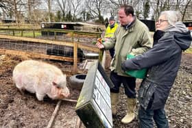 Greg Smith MP with founder Jane Tomblin at Curly Tails