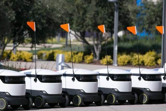 A line-up of robots ready to go