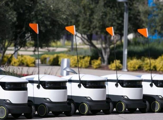 A line-up of robots ready to go