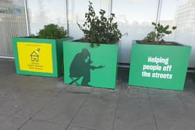 The new planters at CMK station