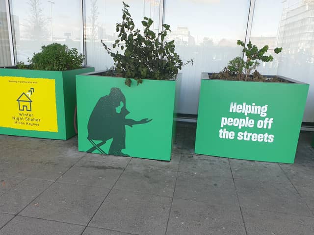 The new planters at CMK station