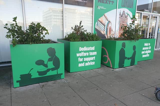 The new planters at CMK station