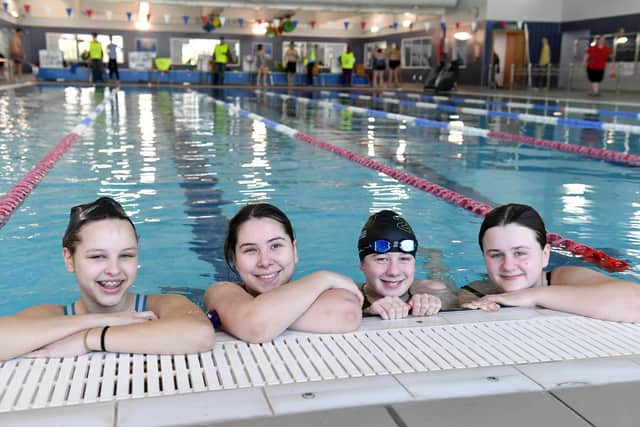 The winning Thornton team. From left: Sophie (Year 10), Anna (Year 12), Grace (Year 9) and Teresa (Year 12)