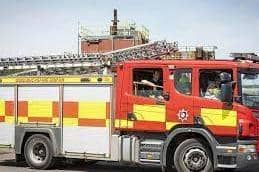 Firefighters were called at 9.15 this morning