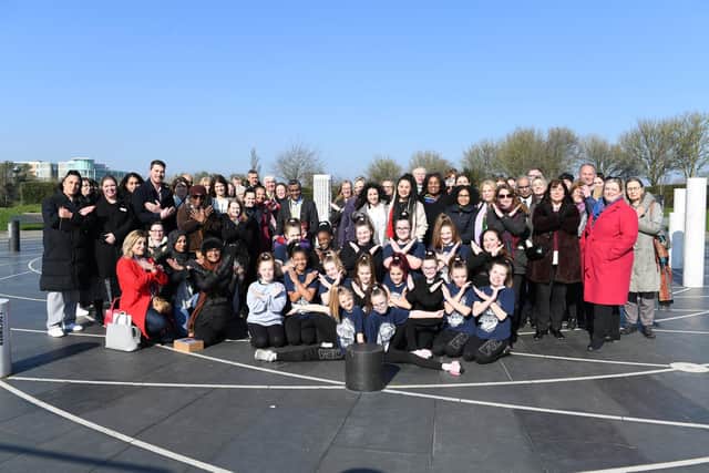 The International Women’s Day event featured a performance from MK Cheerleading Academy
