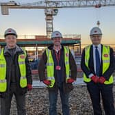 The MK MP met with Santander CEO Nathan Bostock to see the latest progress on the business’ new headquarters in MK