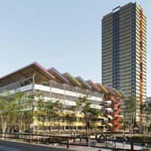 Artists' impression of the new development at Saxon Court in CMK