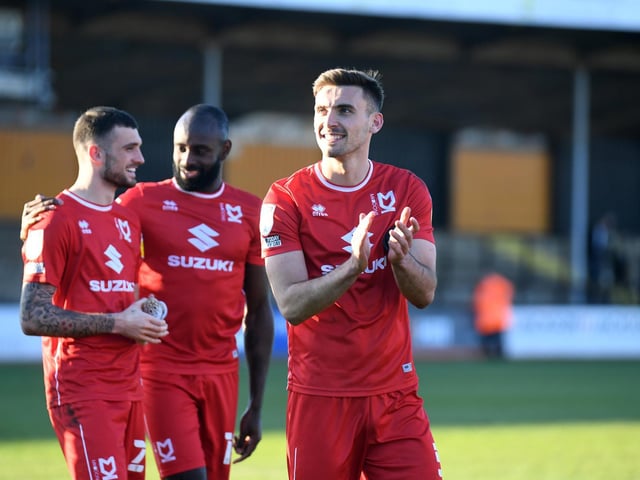 Goal-scorer Warren O'Hora takes the plaudits