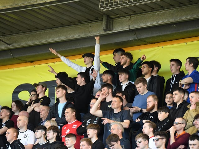 MK Dons fans at Cambridge United