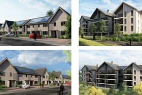 Artists' impression of the new Netherfield homes